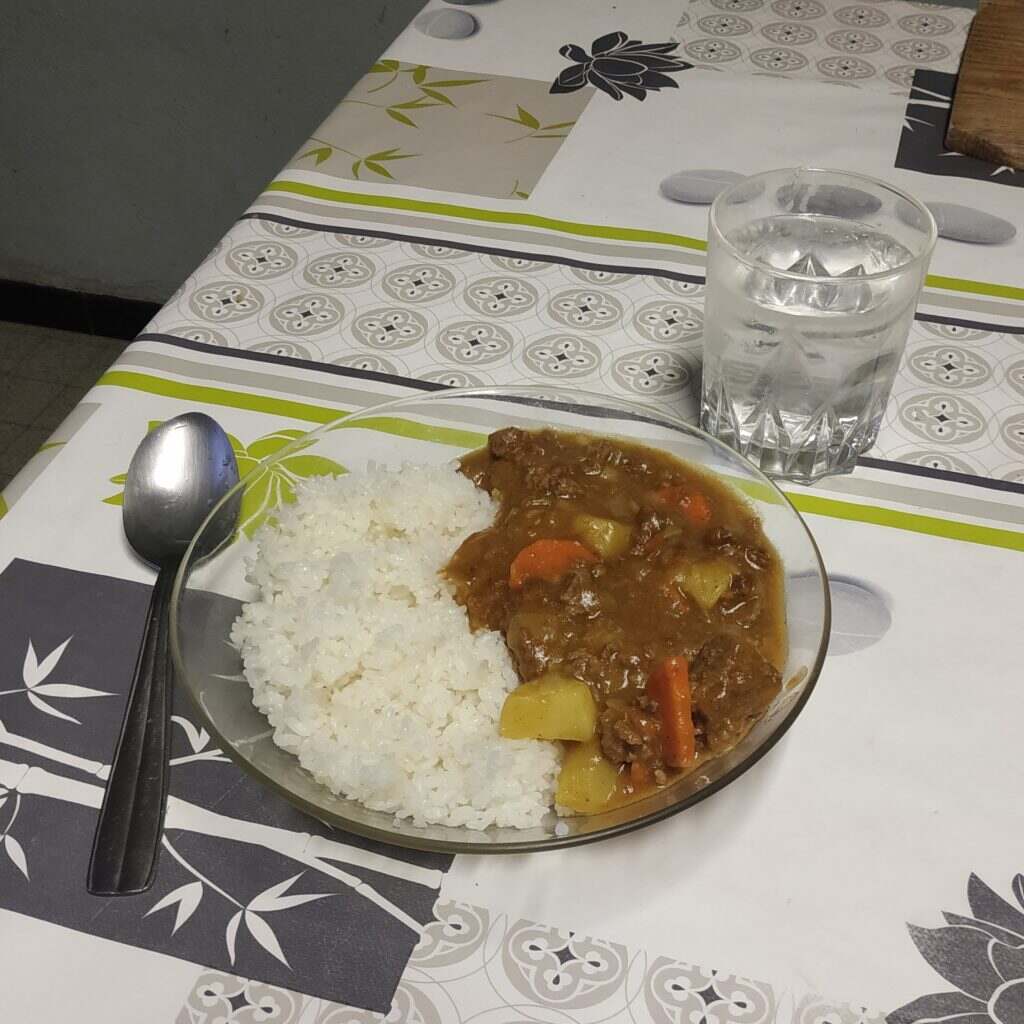 Curry japonais une fois qu'il est servi