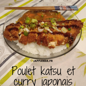 Poulet katsu servi avec du curry japonais