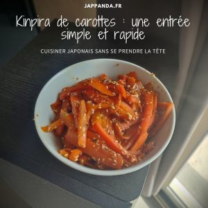 Kinpira de carottes pret a deguster