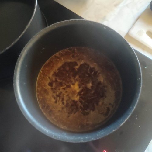 sauce pour hiyashi chuka entrain de frémir