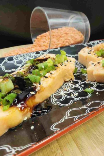 Un exemple de ce qu'on peut faire avec du tofu de lentilles corail